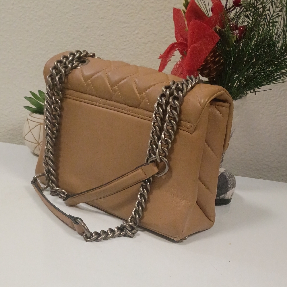 Kurt Geiger Beige Quilted Shoulder Bag - Picture 2 of 6